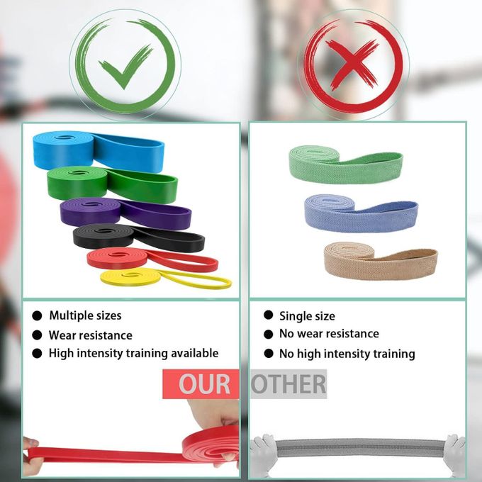4 pieces - Resistance Bands for Working Out, Heavy Duty Pull Up Bands, Exercise Bands, Workout Bands, Stretch Bands for Exercise, Resistance Band Set for Fitness Physical Therapy Home Gym