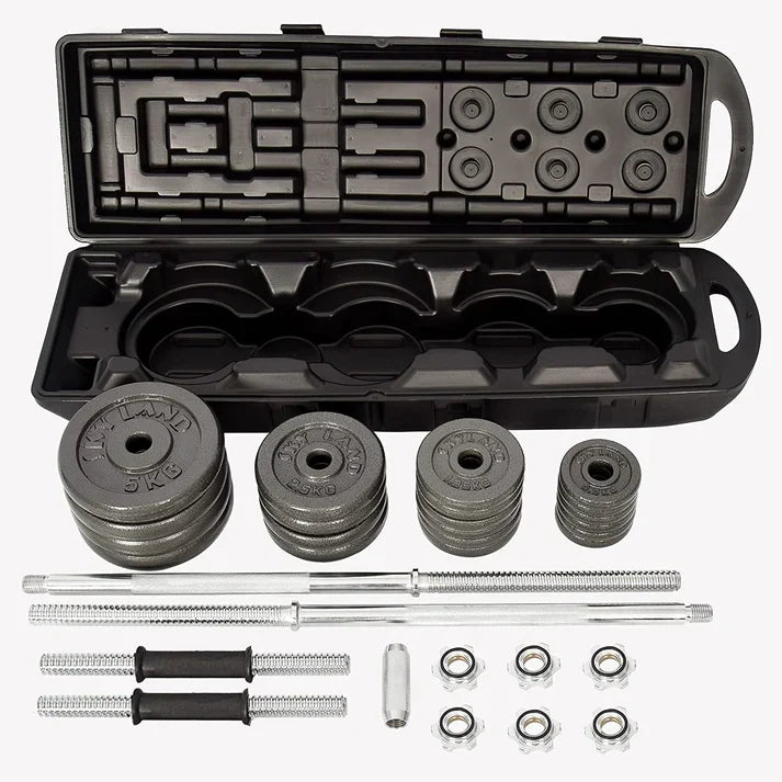 Adjustable Dumbbell & Barbell Weight Sets – 20kg, 30kg, 50kg Sets