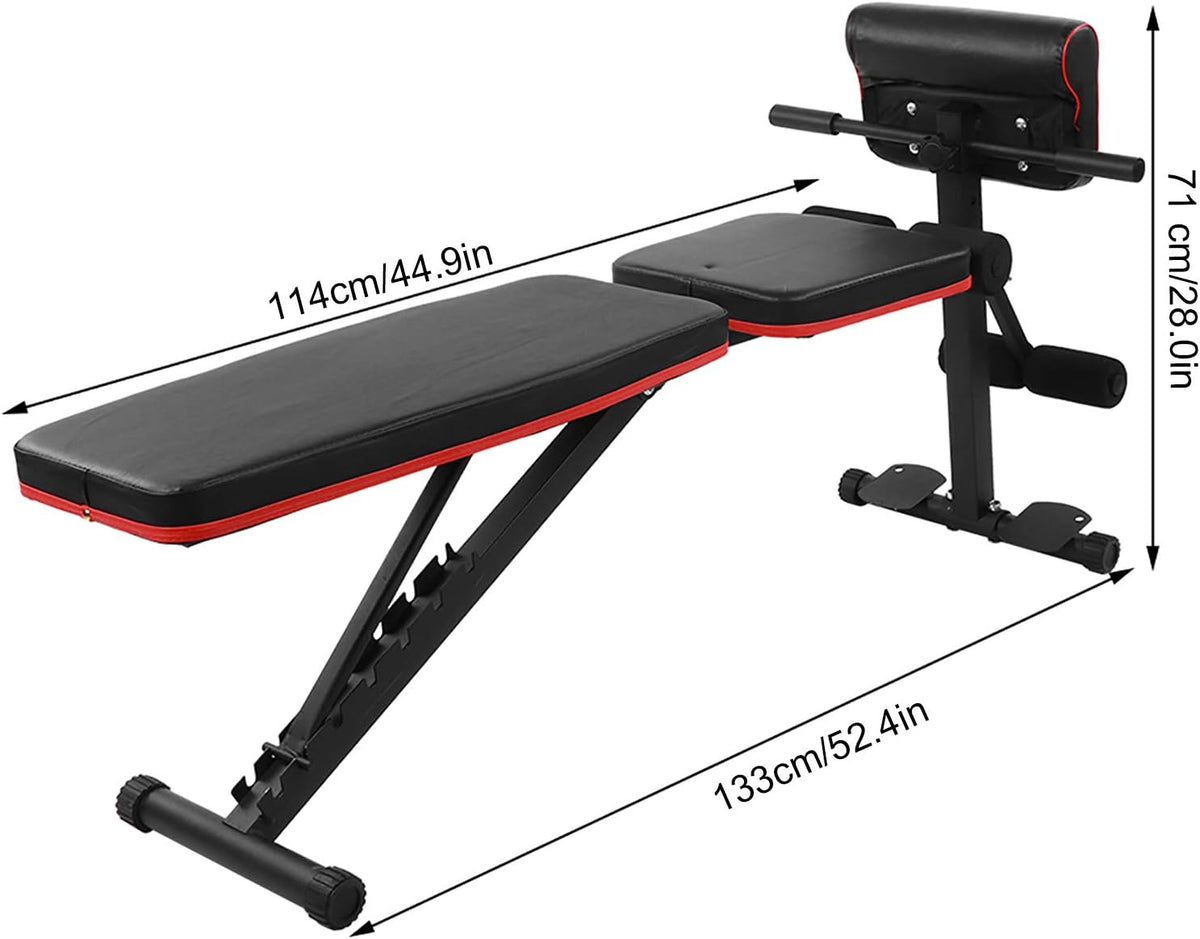 7 LVL Foldable Dumbbell Bench- Adjustable Weight Abdominal Bench Sit?up Fitness Dumbbell Bench Waist Bench
