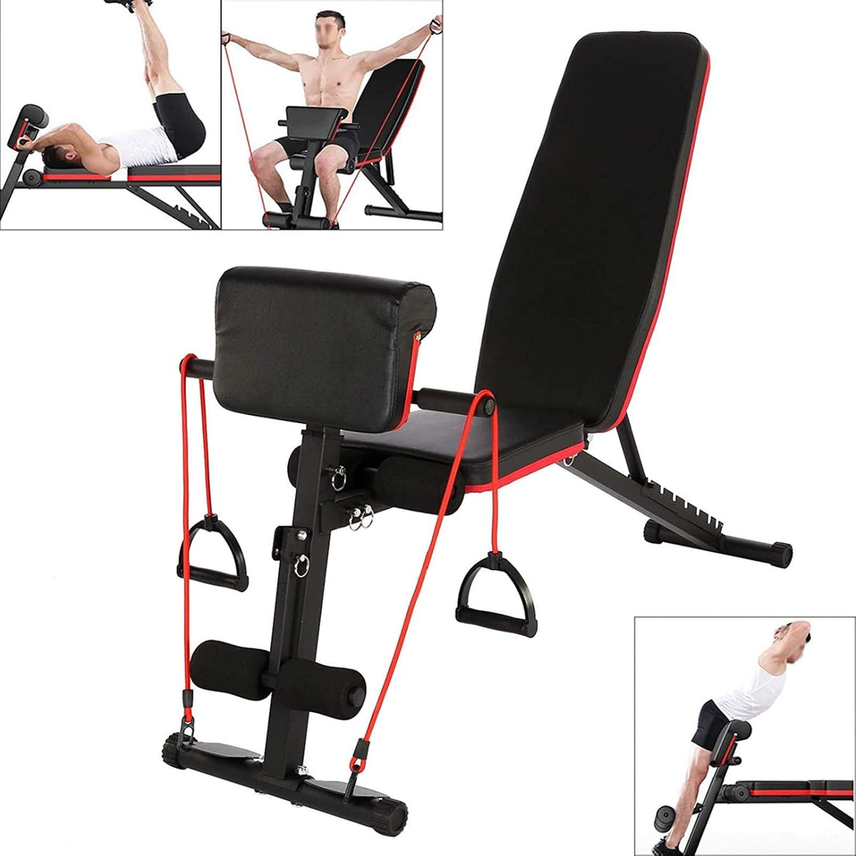 7 LVL Foldable Dumbbell Bench- Adjustable Weight Abdominal Bench Sit?up Fitness Dumbbell Bench Waist Bench