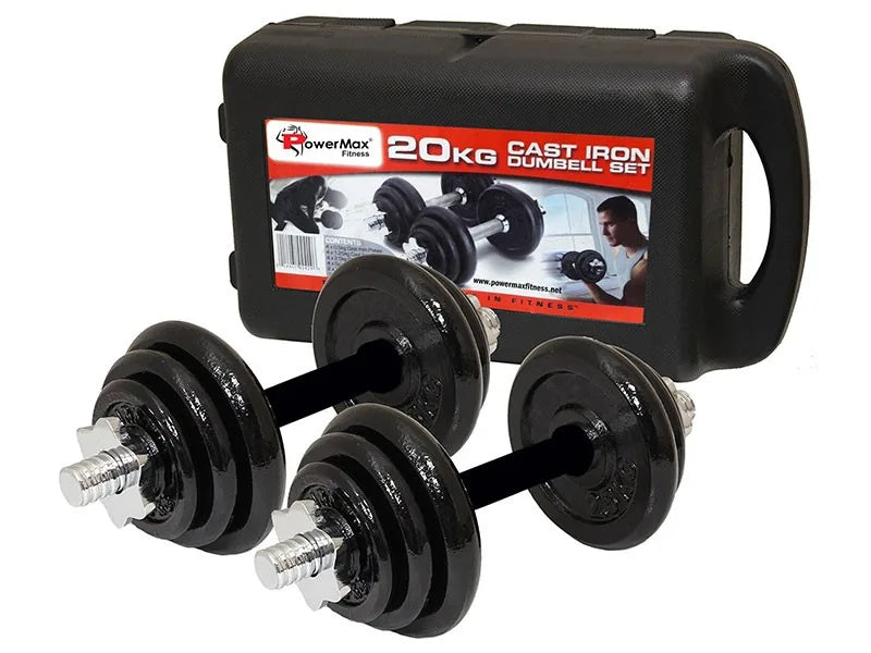 Adjustable Dumbbell & Barbell Weight Sets – 20kg, 30kg, 50kg Sets