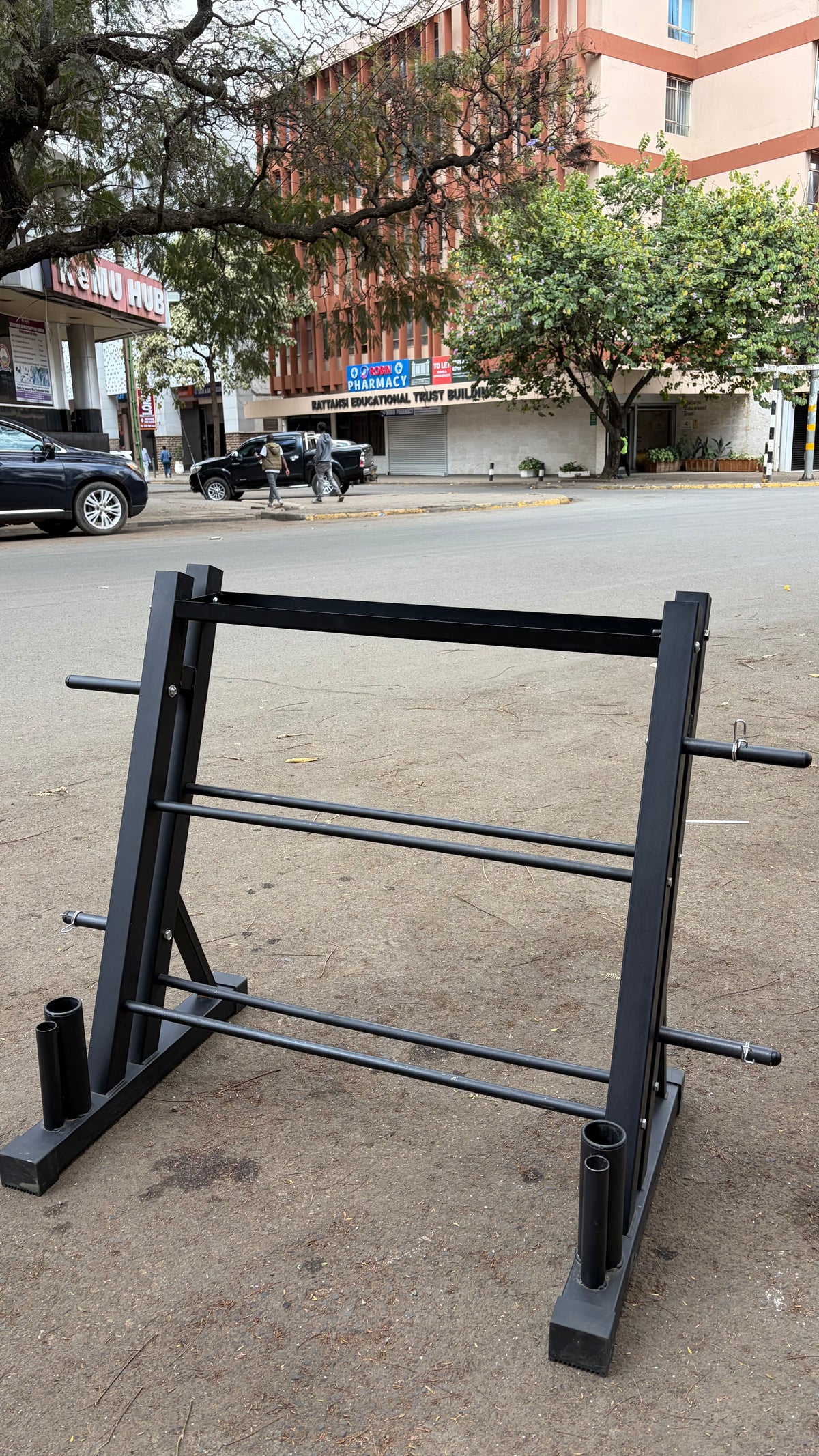 3 Tier Dumbbell Rack Multifunction Barbells Storage Rack
