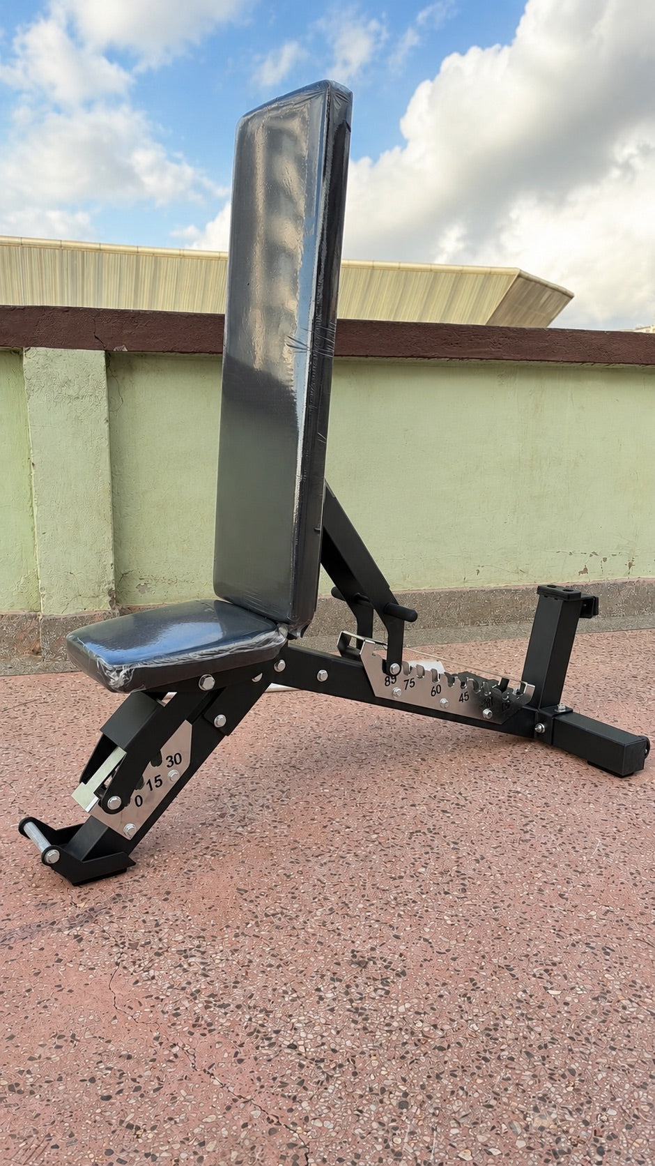 Workout Bench, Adjustable Weight Bench, Multi-Purpose Incline Bench, Exercise Bench for Home Gym Strength Training and Dumbbell Bench Press, Load 1000KG (Black)