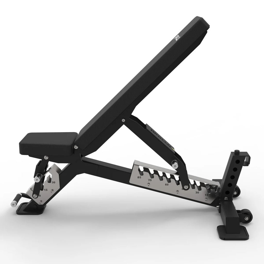 Workout Bench, Adjustable Weight Bench, Multi-Purpose Incline Bench, Exercise Bench for Home Gym Strength Training and Dumbbell Bench Press, Load 1000KG (Black)