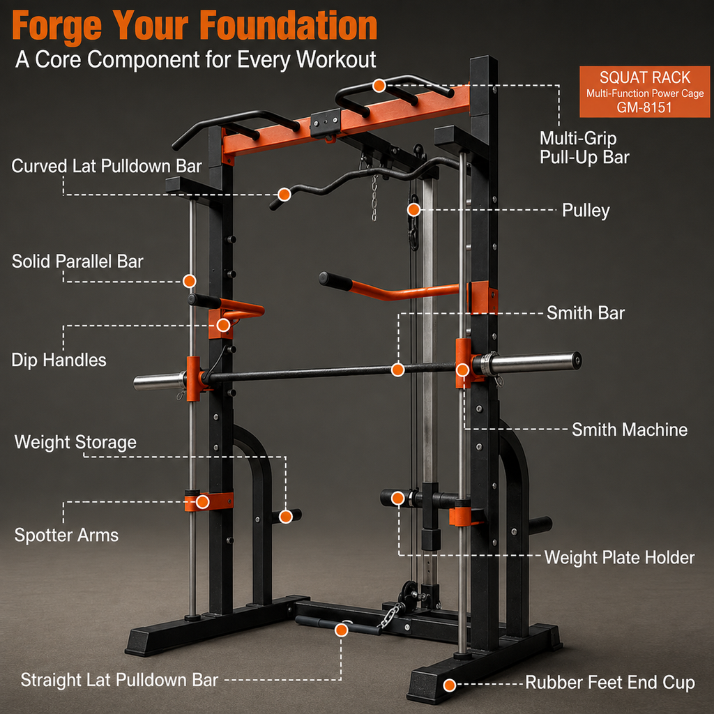 M2 Power Cage and Smith Machine with Full Body Strength Training