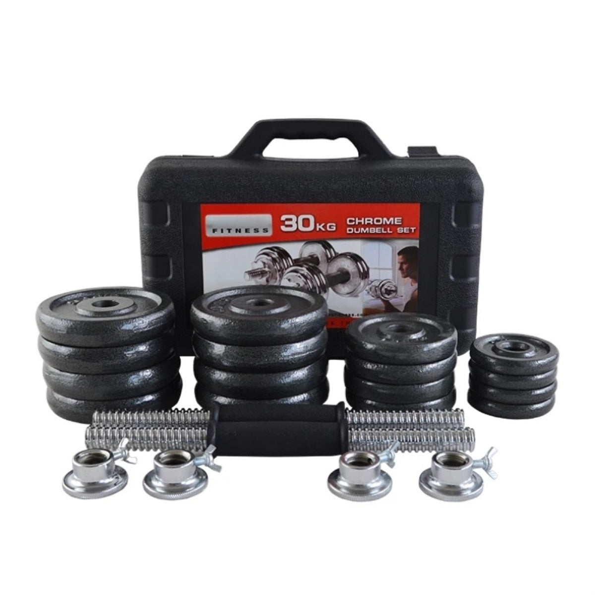 Adjustable Dumbbell & Barbell Weight Sets – 20kg, 30kg, 50kg Sets