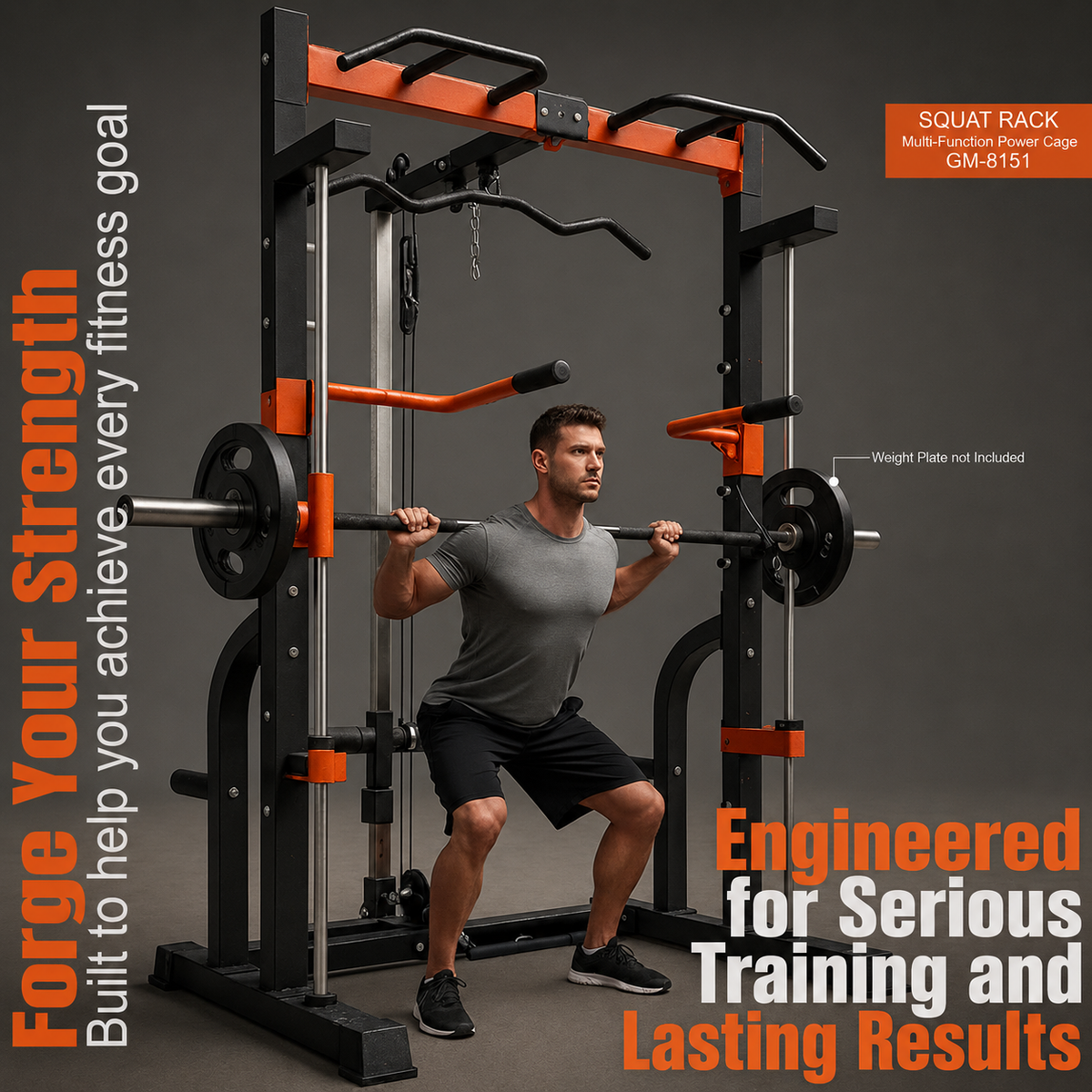 M2 Power Cage and Smith Machine with Full Body Strength Training